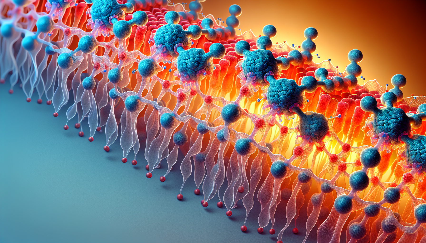 Illustration of phospholipid molecule structure