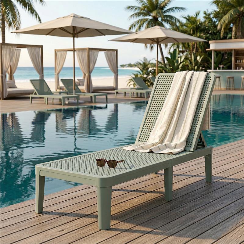 Bain de soleil SENNA WILSA Garden en résine polypropylène 