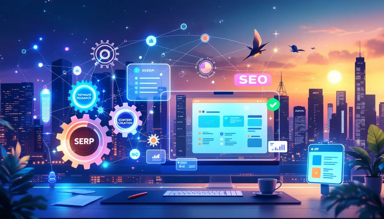 A visual representation of SEO strategies for websites.