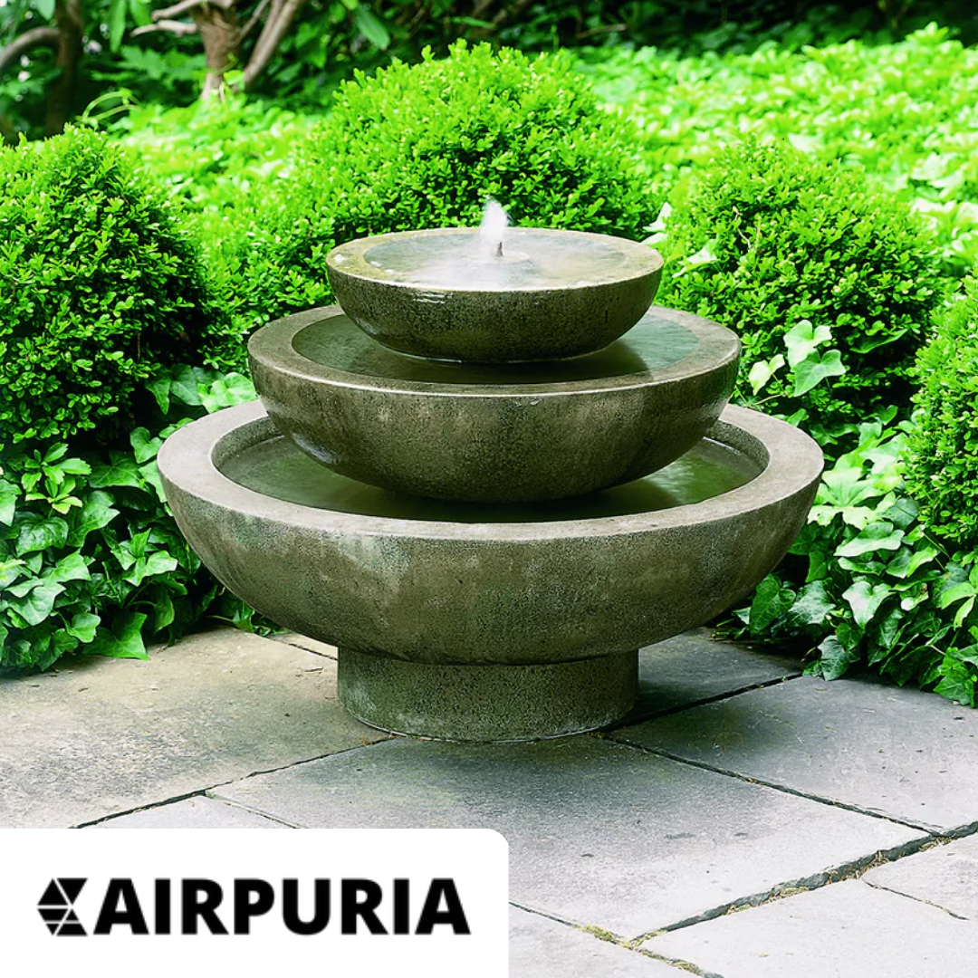 Contact Airpuria to learn more about the wide range of Campania fountains available and find the perfect one for your outdoor space, adding a touch of elegance and relaxation to your home.