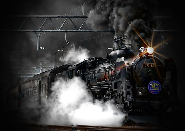 steam train, locomotive, ancient