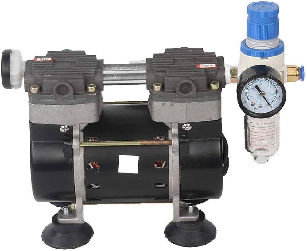 A picture of a lab vacuum pump with oil-free and oil-based pumps