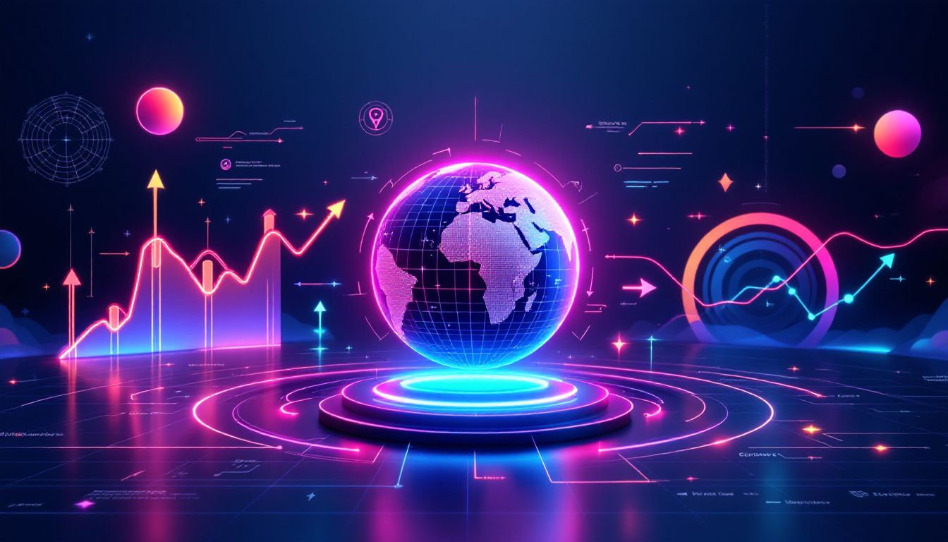 A visual representation of global economic shifts impacting investment portfolios.