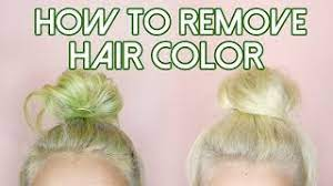 How To: Remove Hair Color/Stripping for Stained Hair - Blue, Green + Red |  by tashaleelyn - YouTube