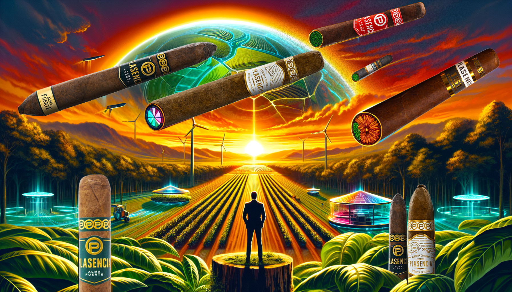 A forward-looking depiction of the future of Plasencia cigars.