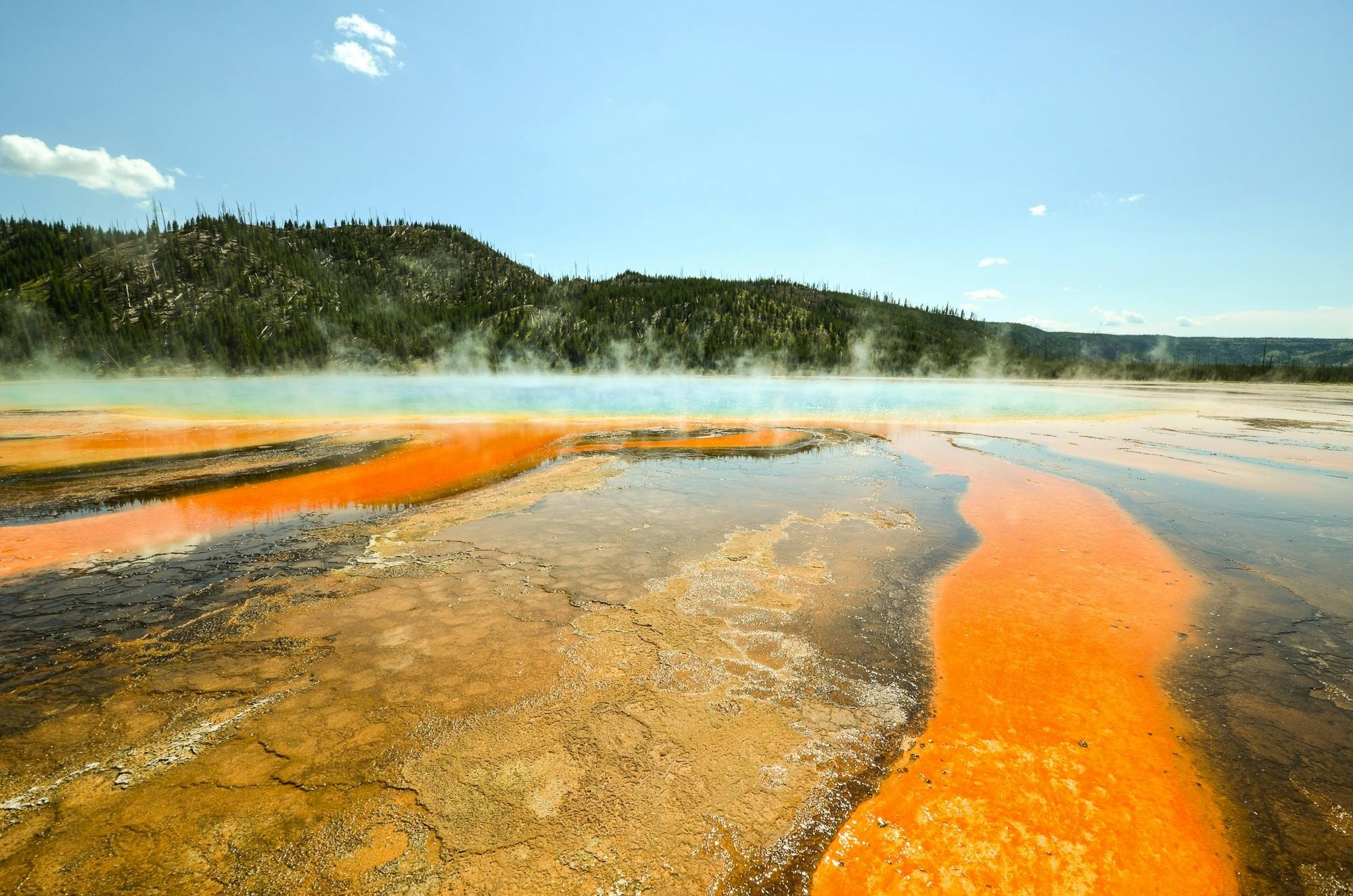 Hot springs in Wyoming.