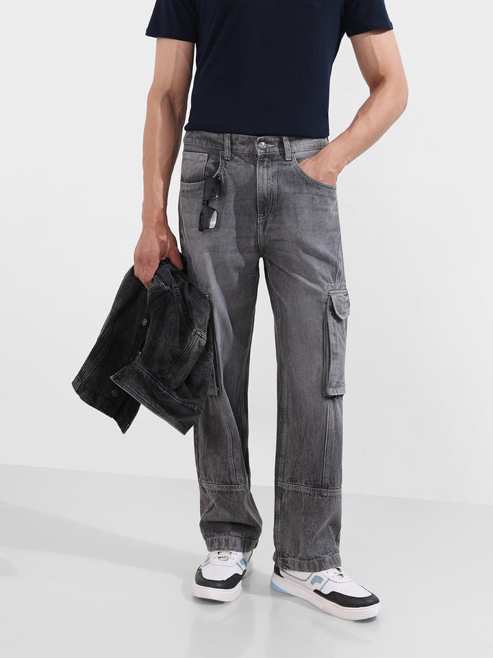 Grey jeans for men