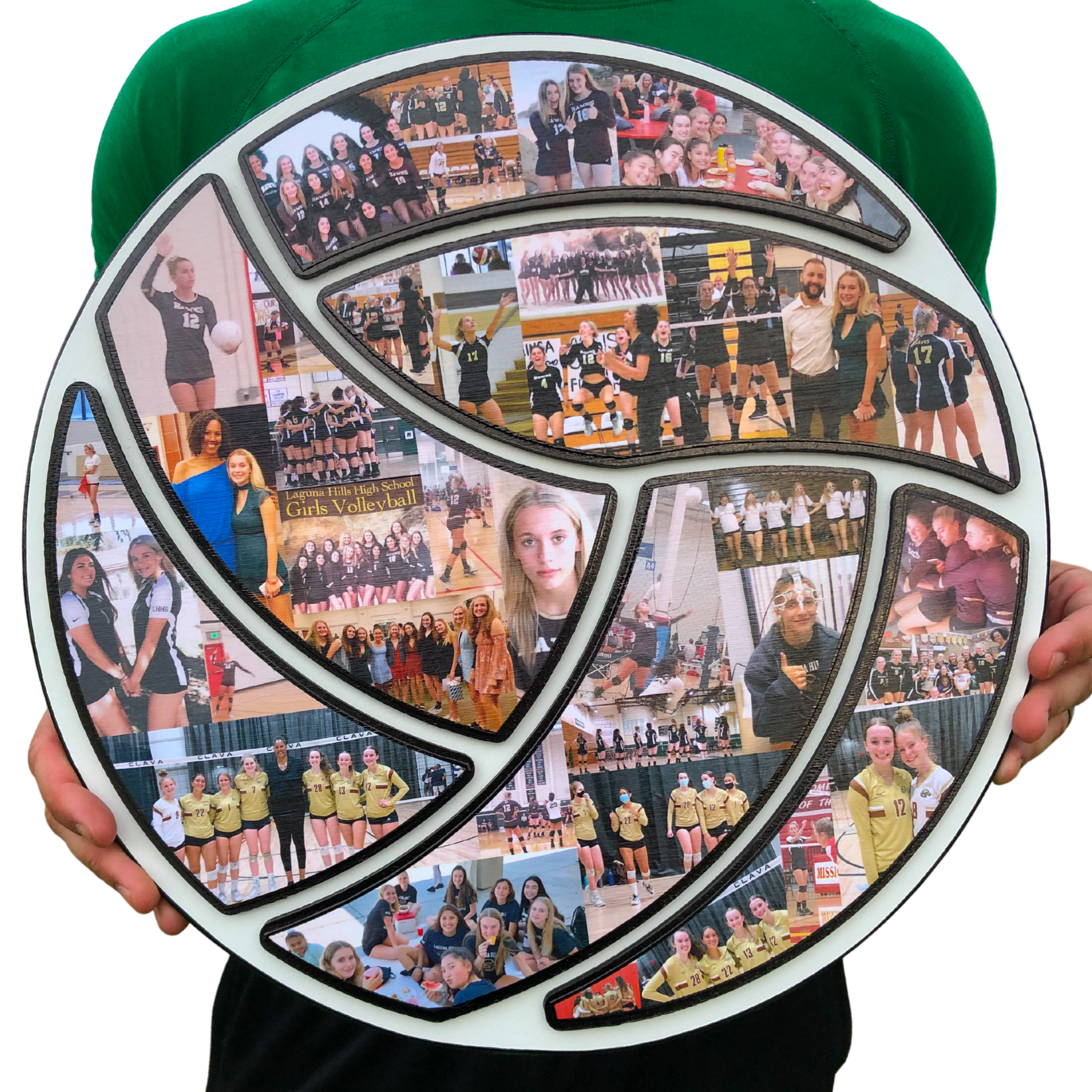 Capture ALL of the memories in these volleyball shoes with a custom collage on Senior Night.