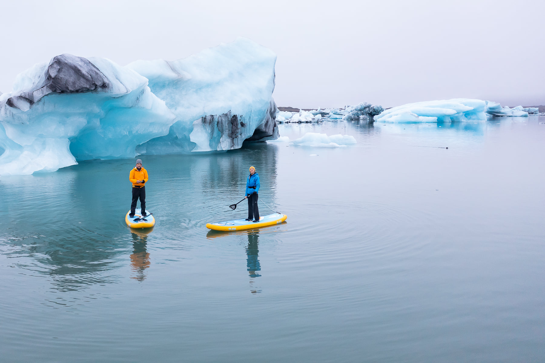 inflatable sups on flat water