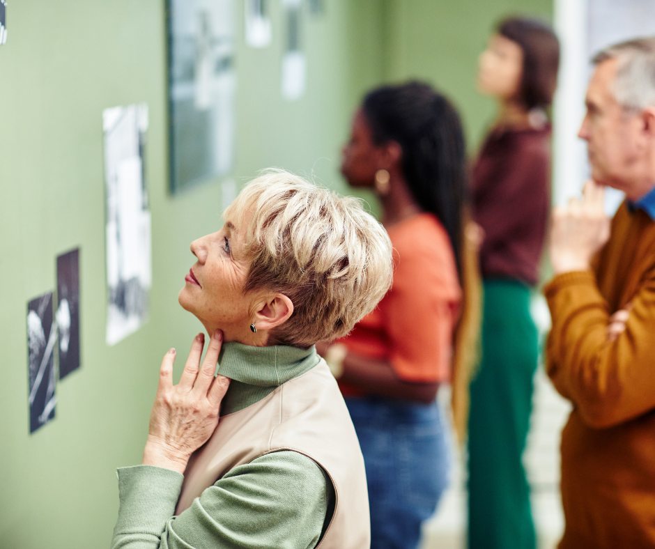 Visitors enjoying cultural and artistic experiences at a famous museum in NYC.