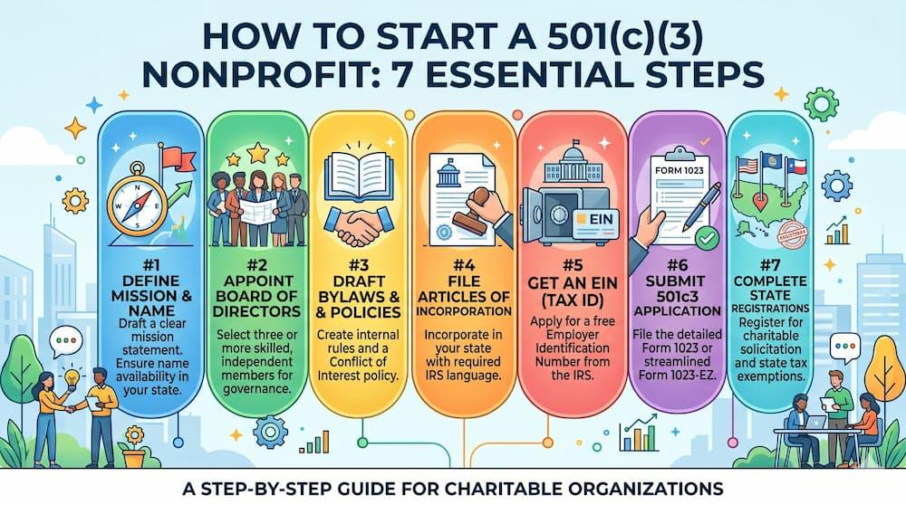 how to start a 501c3