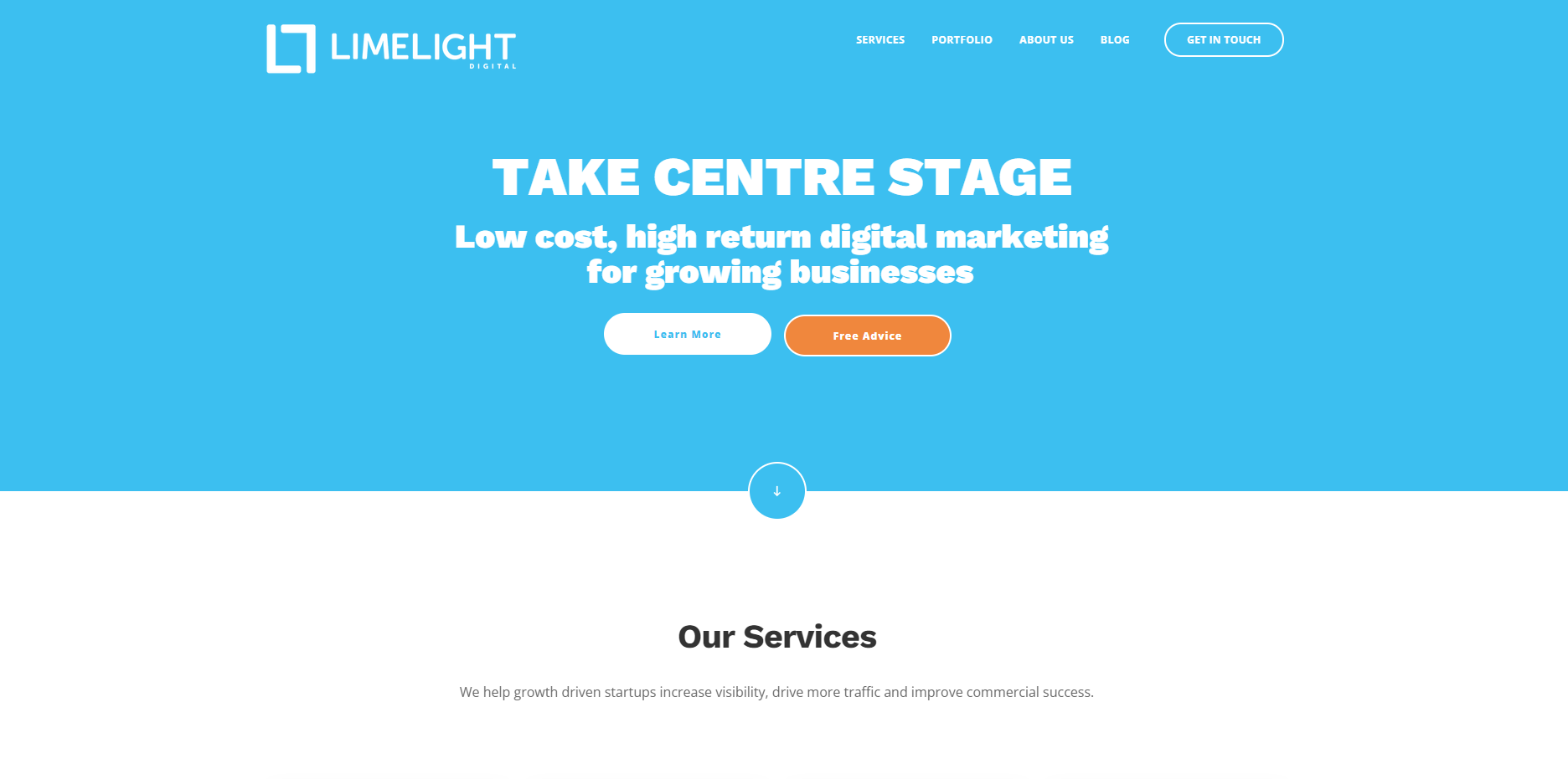 Limeight Digital Agency Homepage