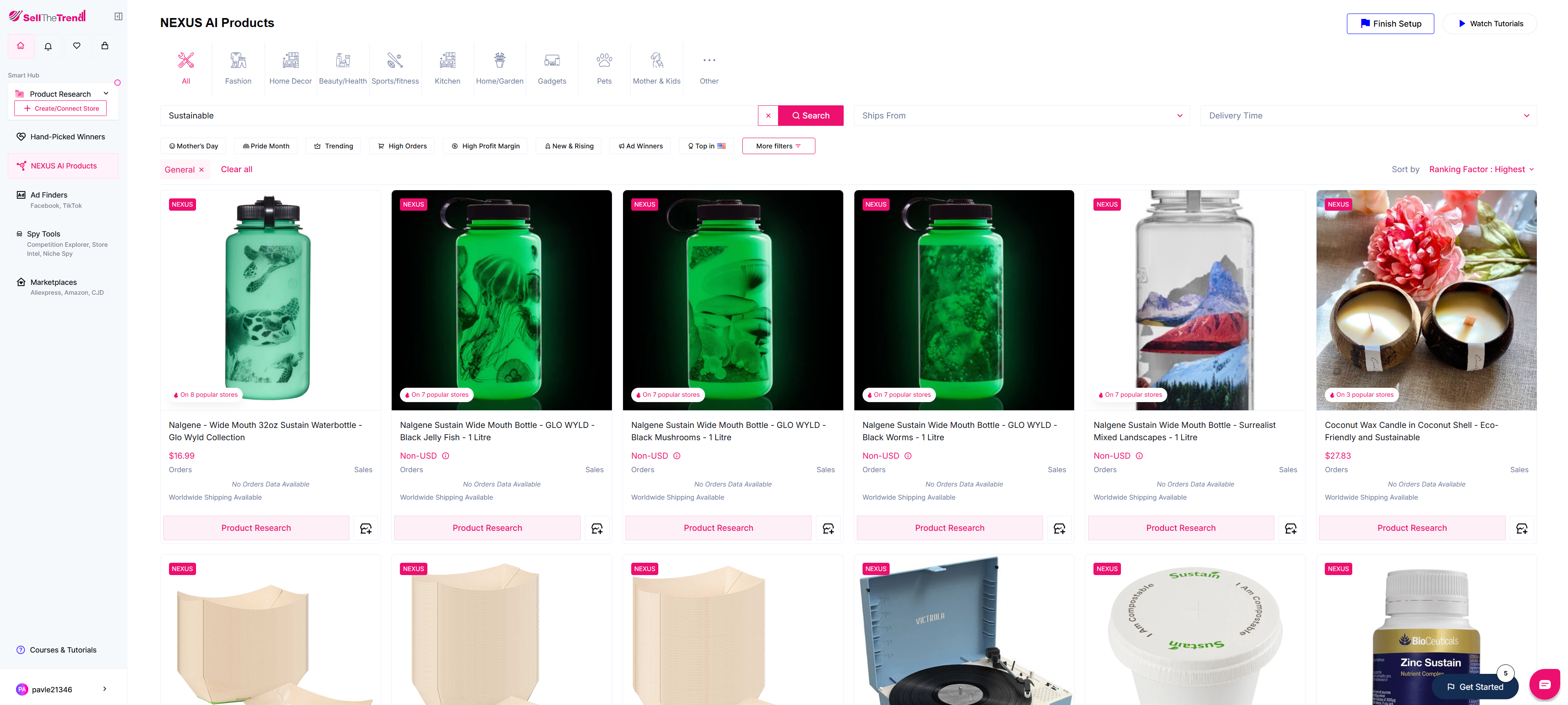 sell the trend sustainable products