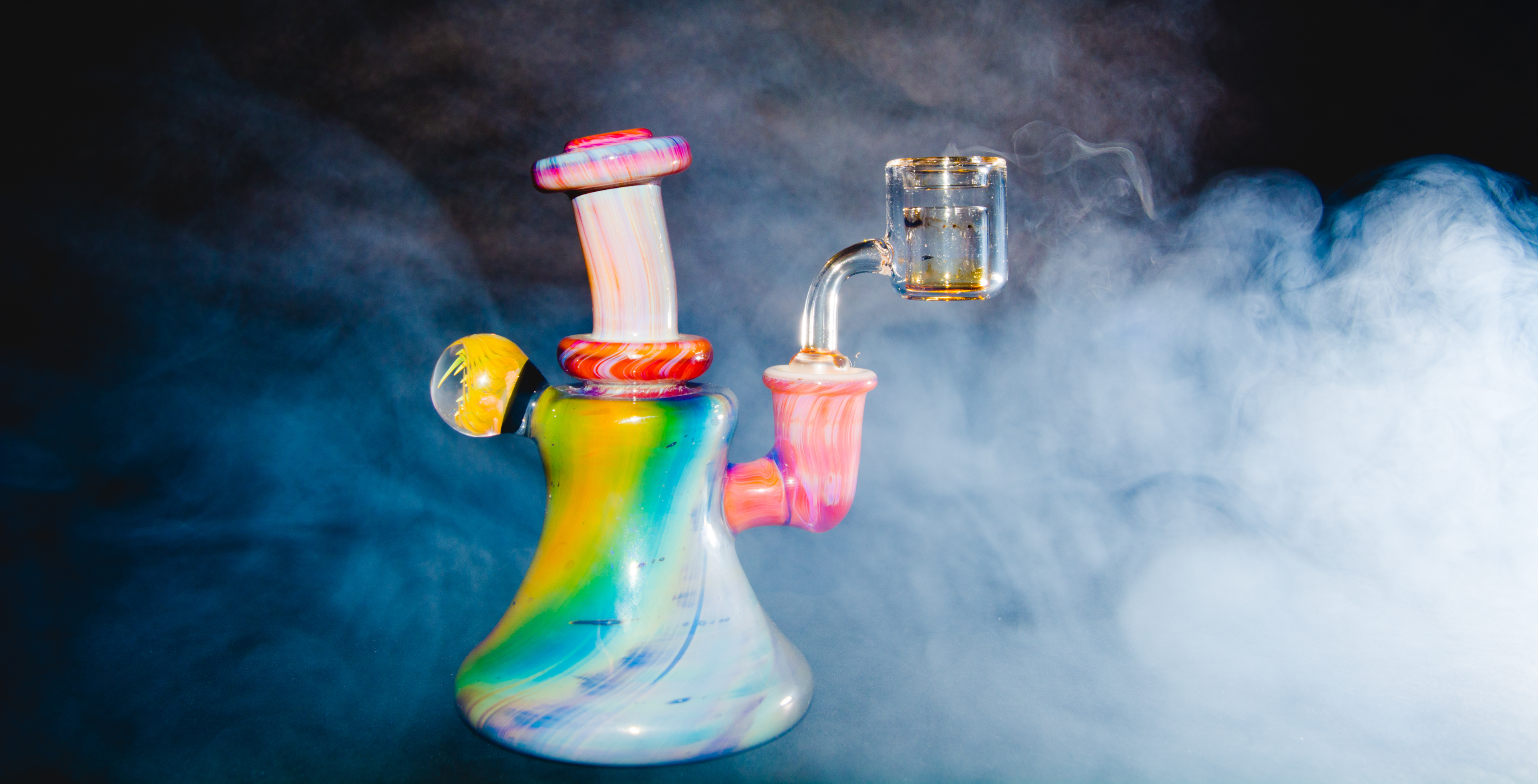 a photo of a dab rig