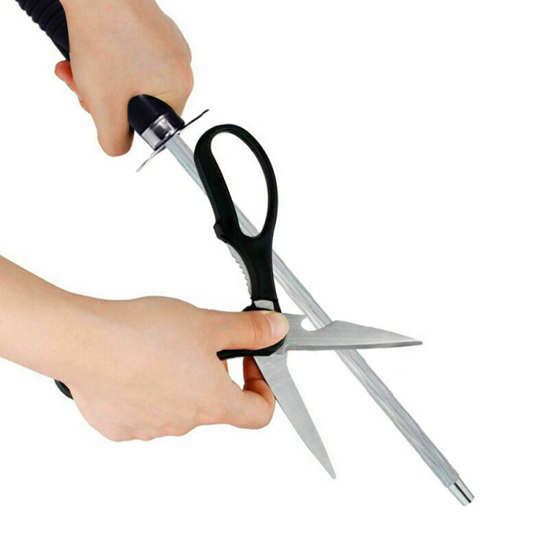 sharpen kitchen scissors, Honing steel sharpening