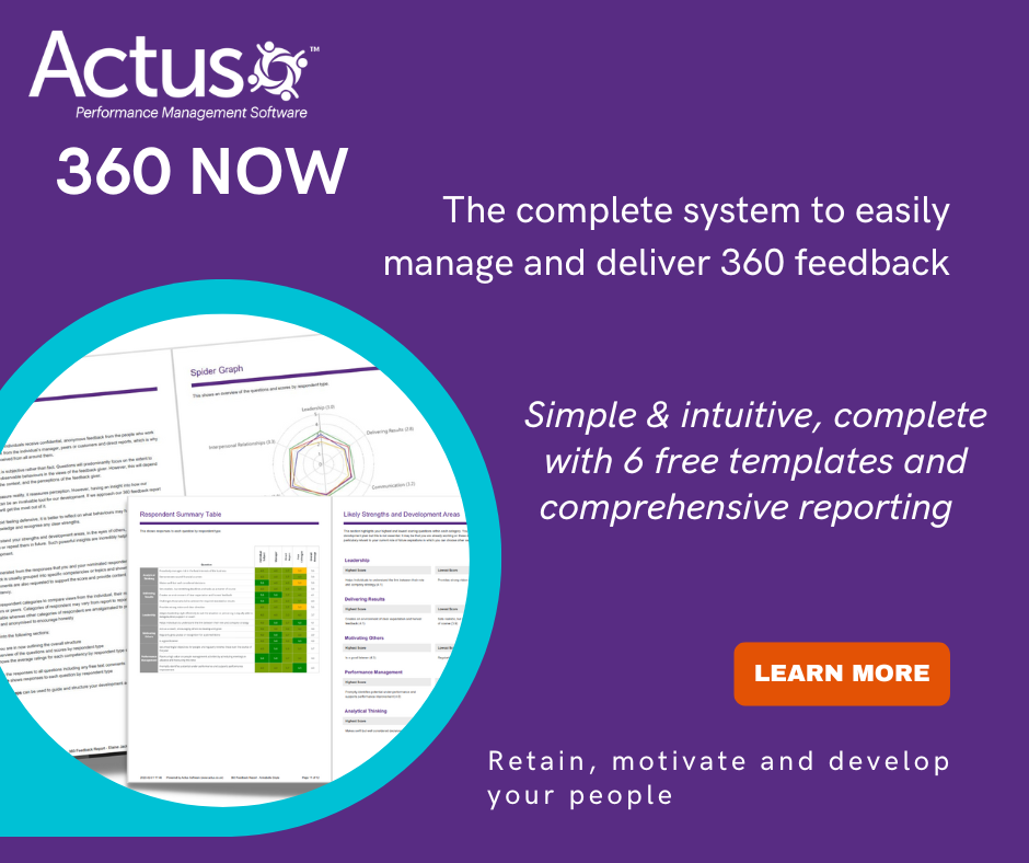 360 feedback system and software for improved employee performance 