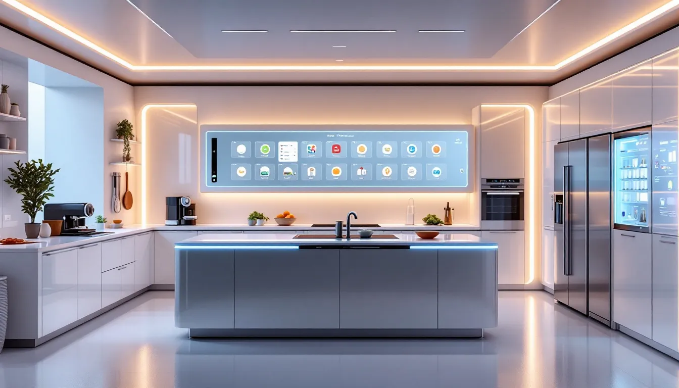 Enhancing kitchen efficiency with display systems.