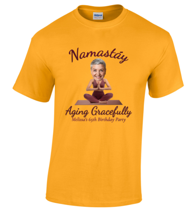 Birthday Custom Photo Yoga Namastay