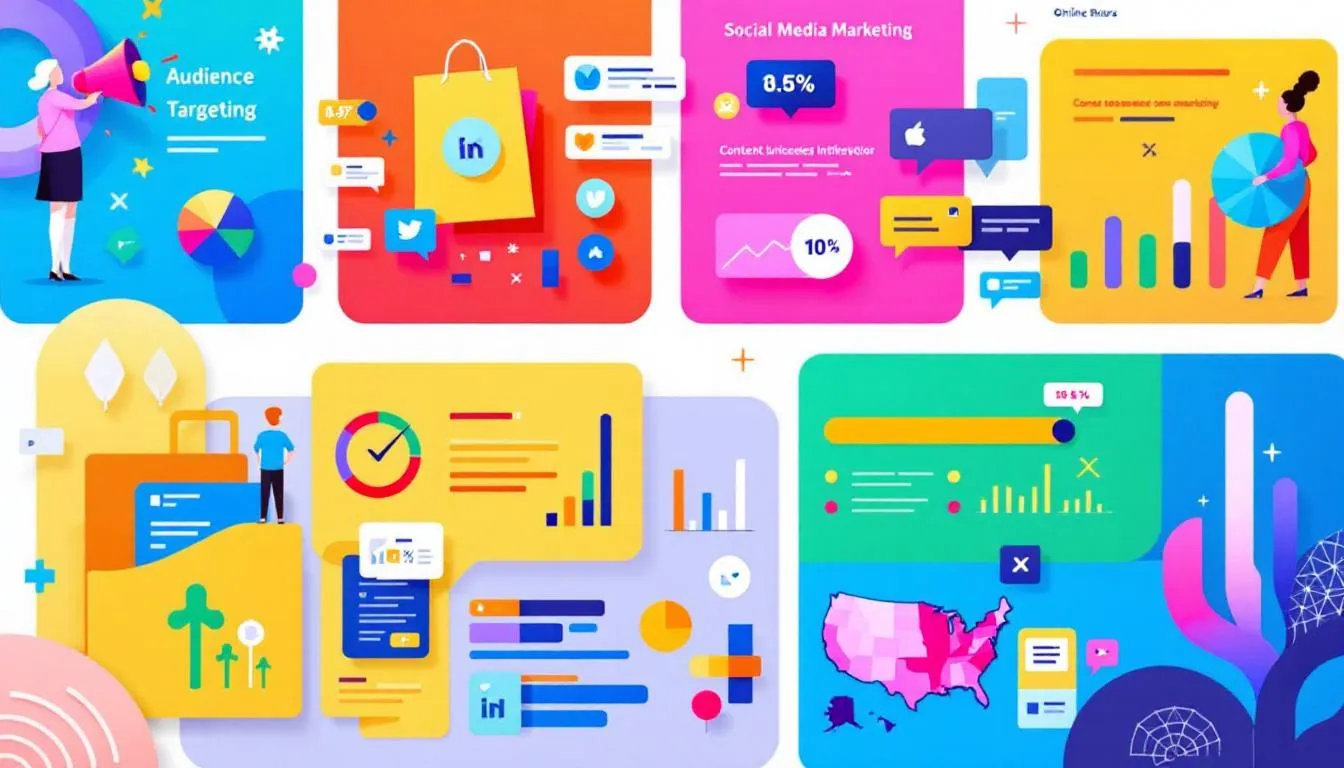 Social media marketing strategies for online stores.