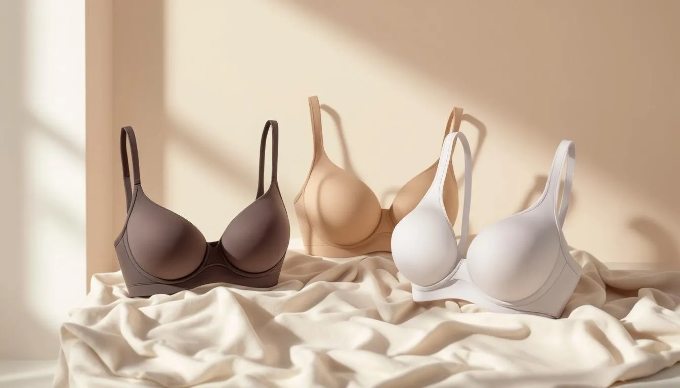A collection of wireless bras suitable for large busts.