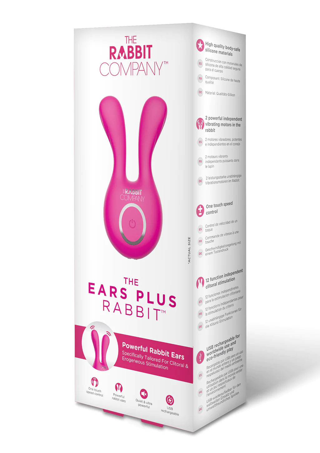 Ears Plus Rabbit Vibrator with Dual Motors