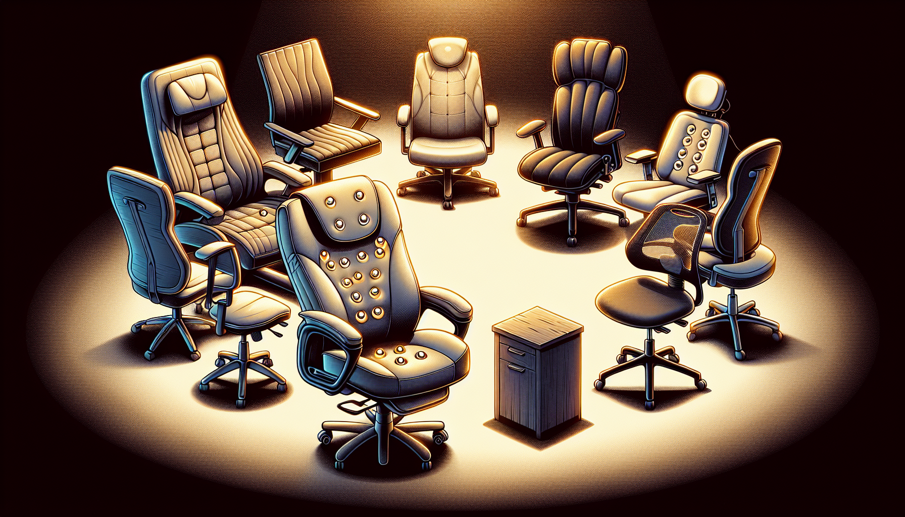 Various massage office chairs