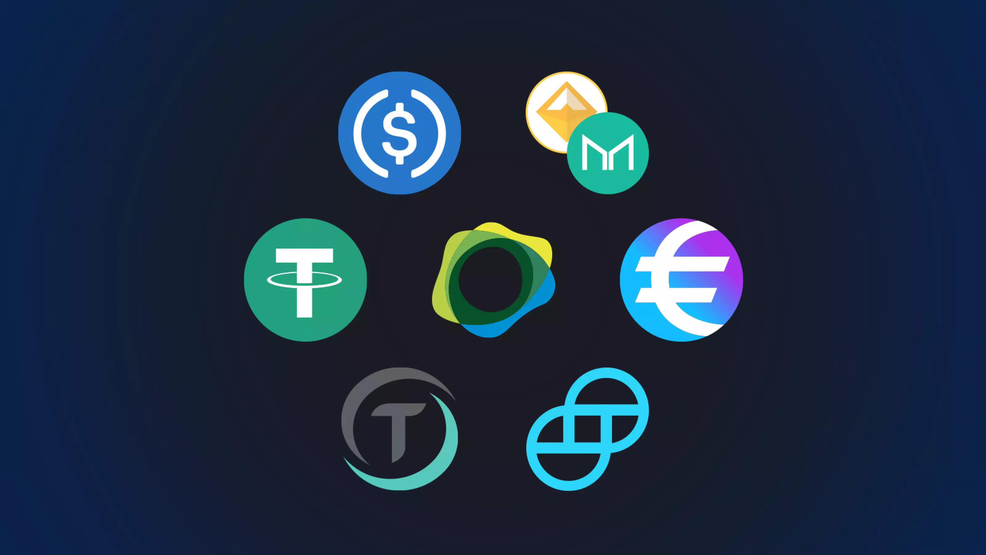 An image showcasing different types of stablecoins.