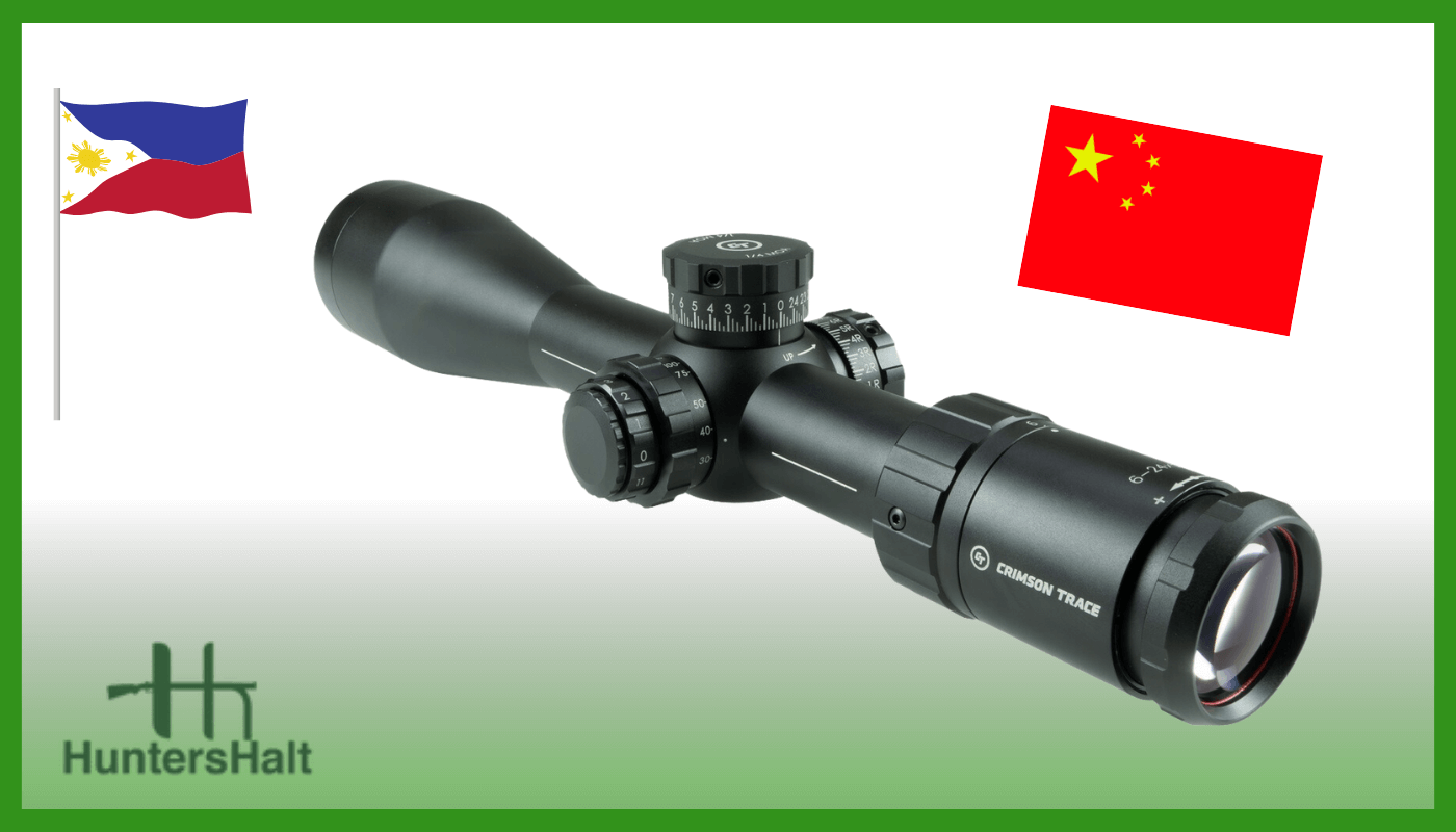 image of countries that make crimson trace riflescopes