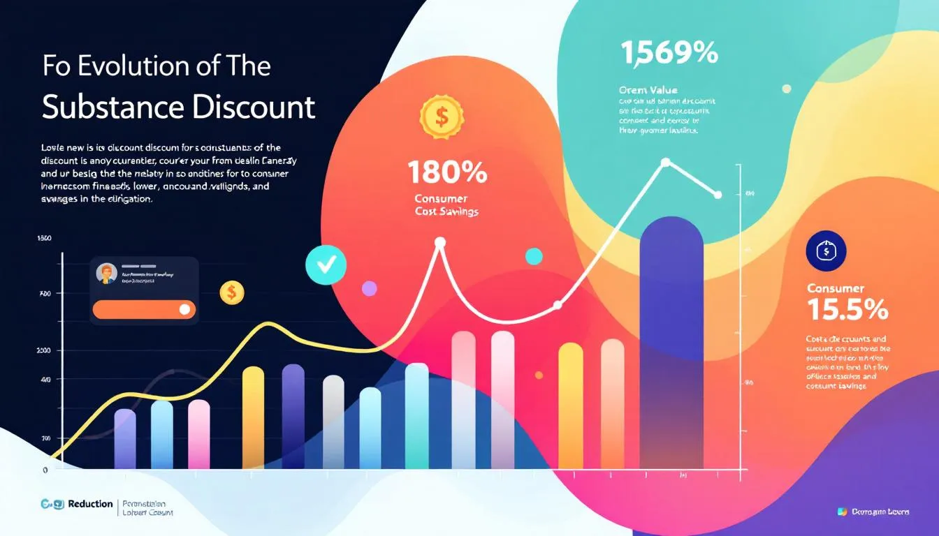 En graf som visar substansrabatten över tid.