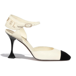 CHANEL Pre-Owned contrasting-toecap Slingback Pumps - Farfetch