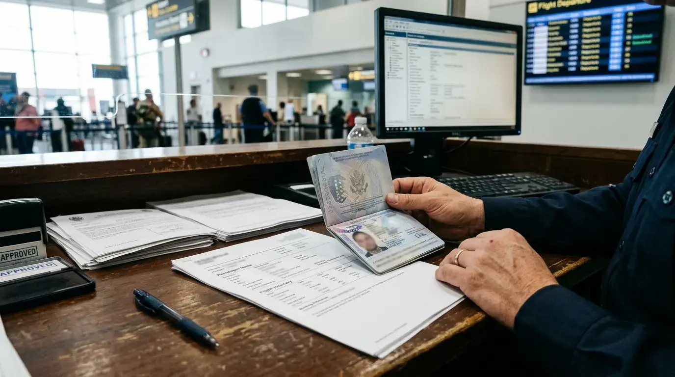 How officers read one way dummy ticket and onward travel proof