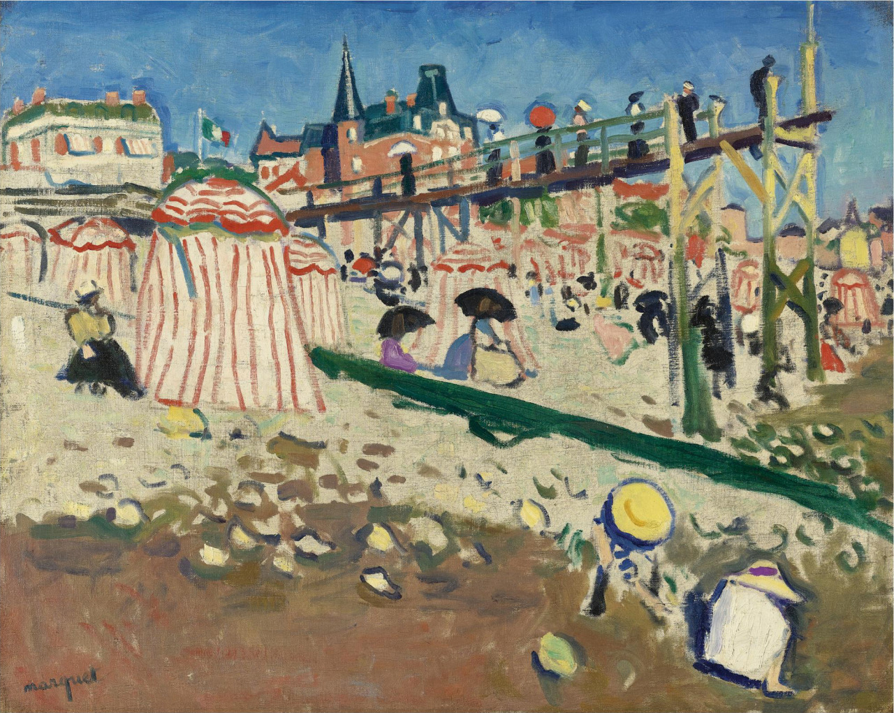 Albert Marquet, 1906, Fécamp (The Beach at Sainte-Adresse), oil on canvas, 64.5 x 80 cm