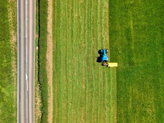 UK Farm Birds-eye view