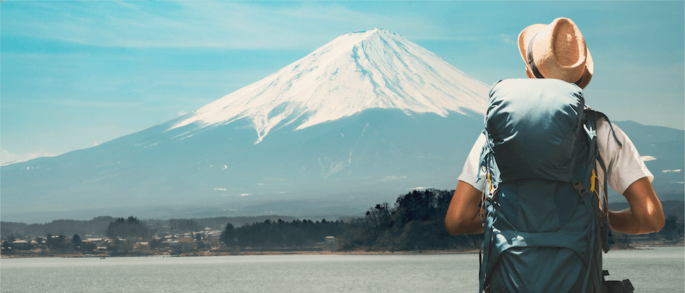 Traveling and climbing to Mount Fuji