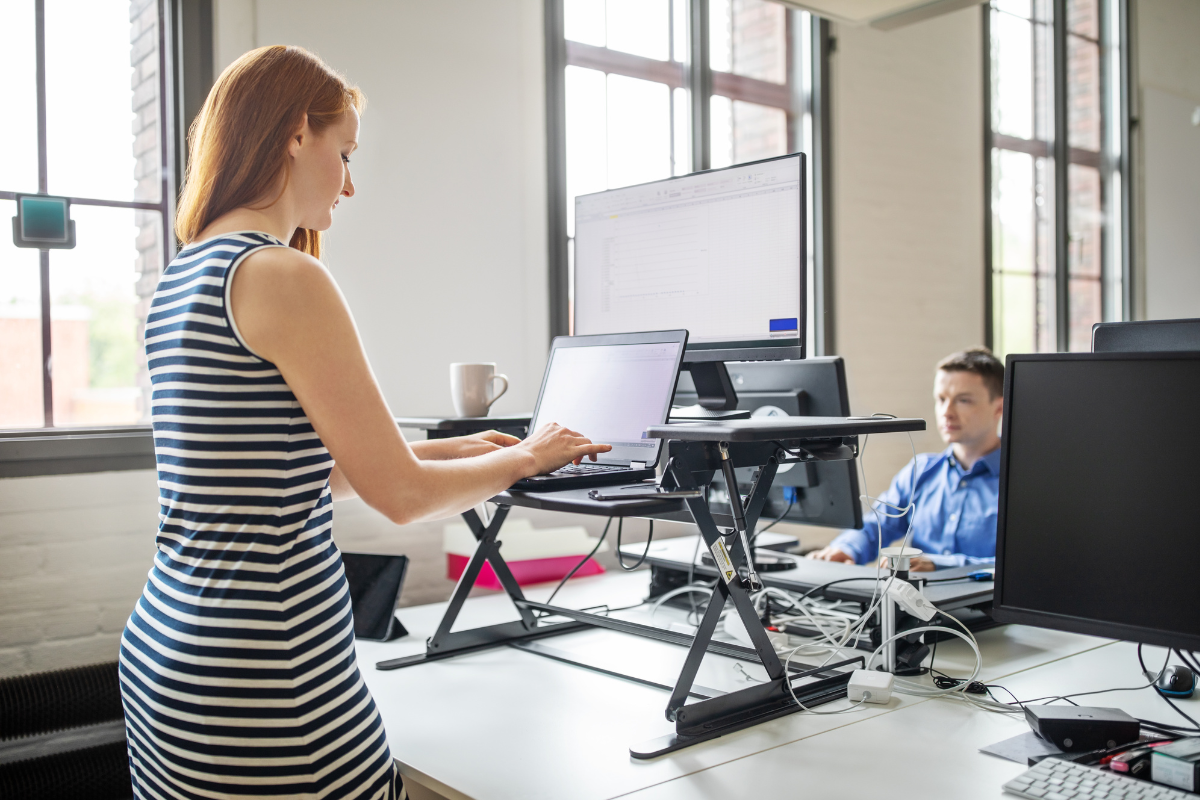 Using a sit stand desk creates movement through out the day and could reduce heart disease