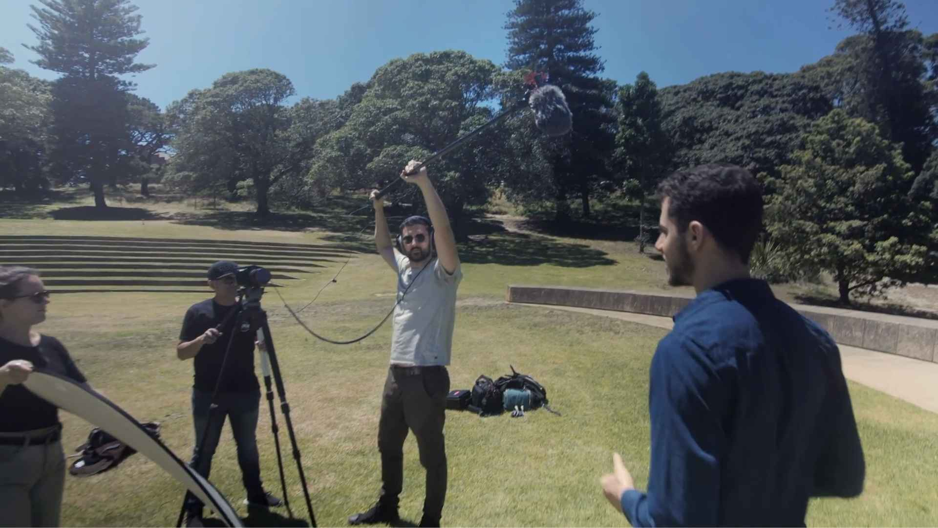 recording outdoors