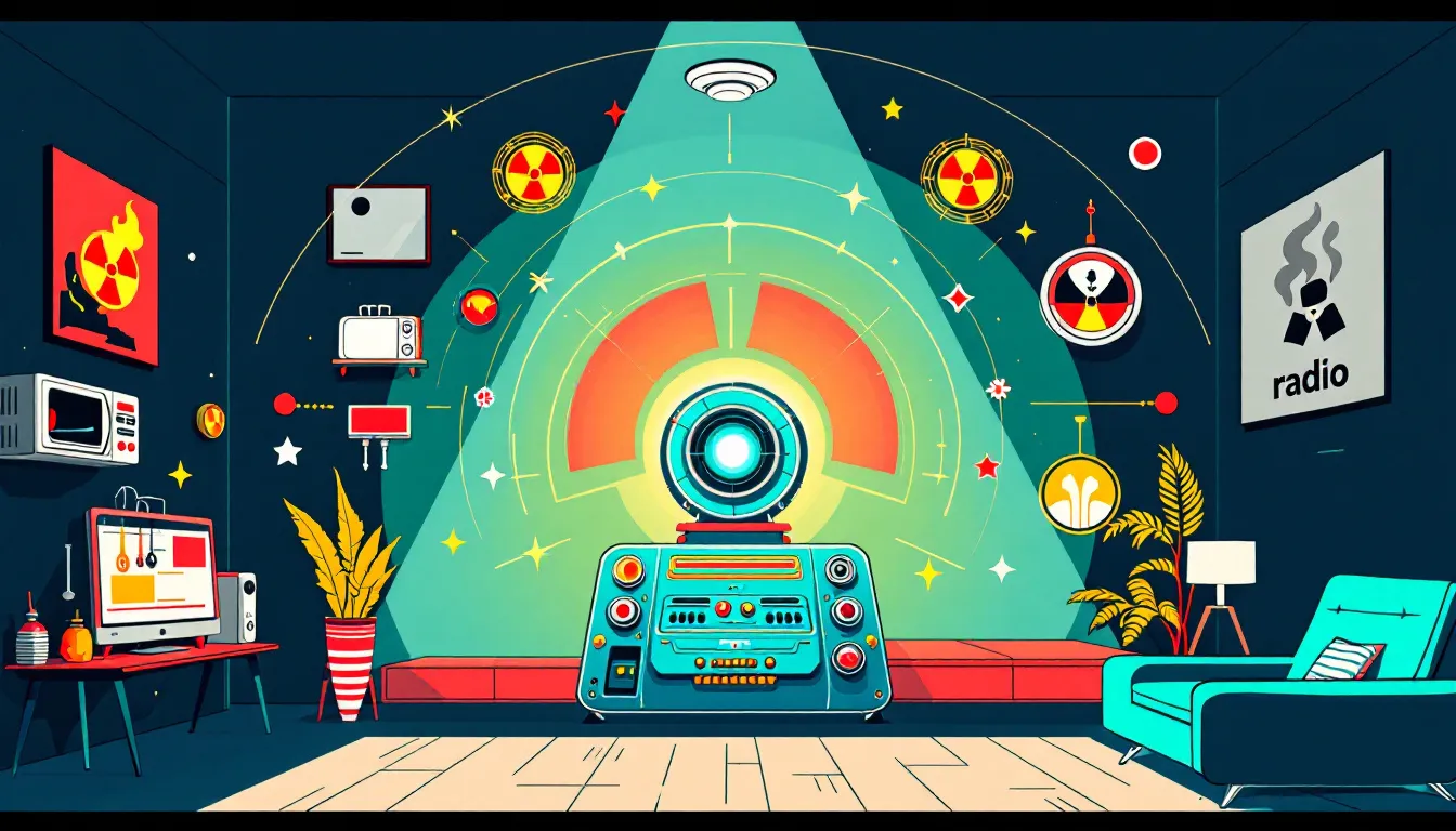 A device for detecting radiation in the home, highlighting sources of radiation in the home.