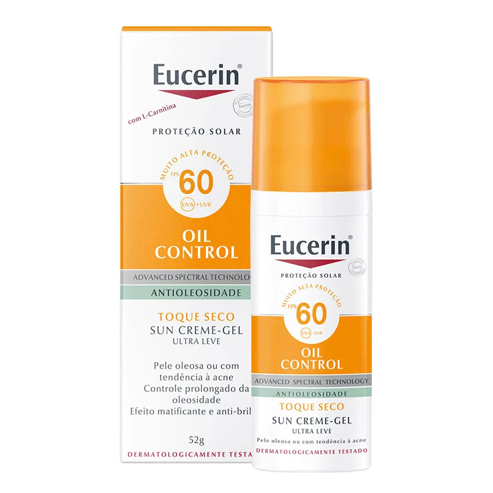 Protetor solar facial Eucerin Oil Control. Fonte: Amazon