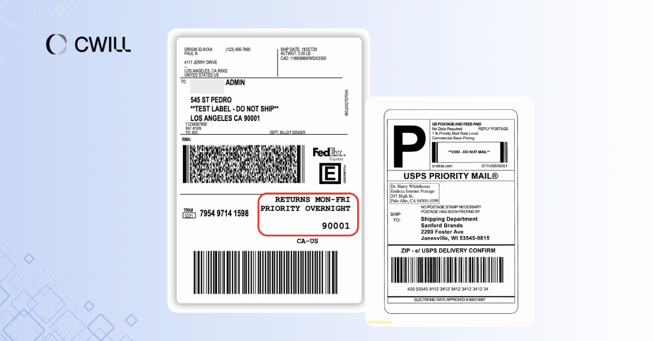 shopify return labels