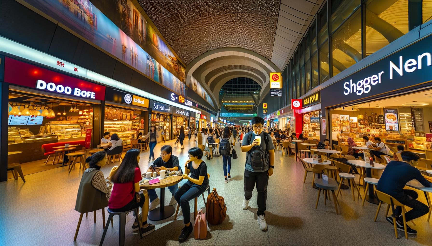 Dining and shopping options near Volaris JFK Terminal