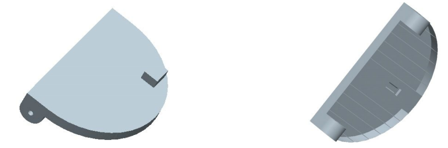 Semi-circular disc seat