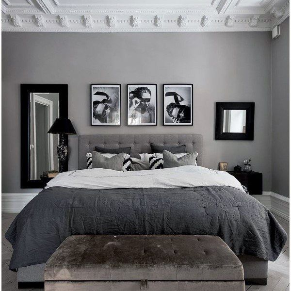 Grey Bedroom with Earthy Accents