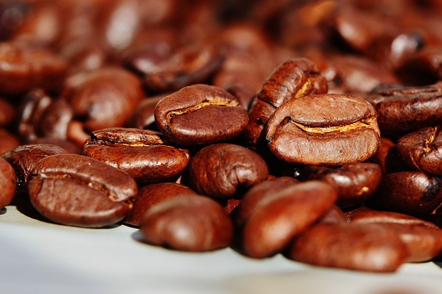 coffee beans, coffee, roasted