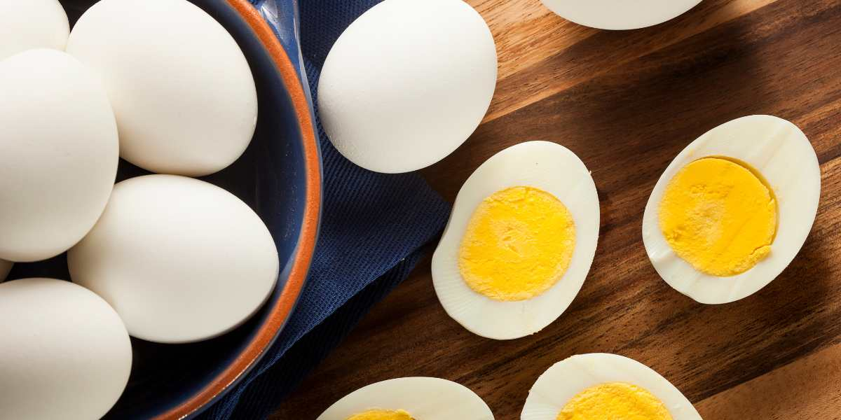 Boiled eggs make a great high protein snack