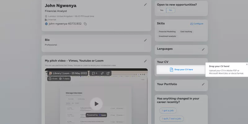 The Room's refined onboarding flow 