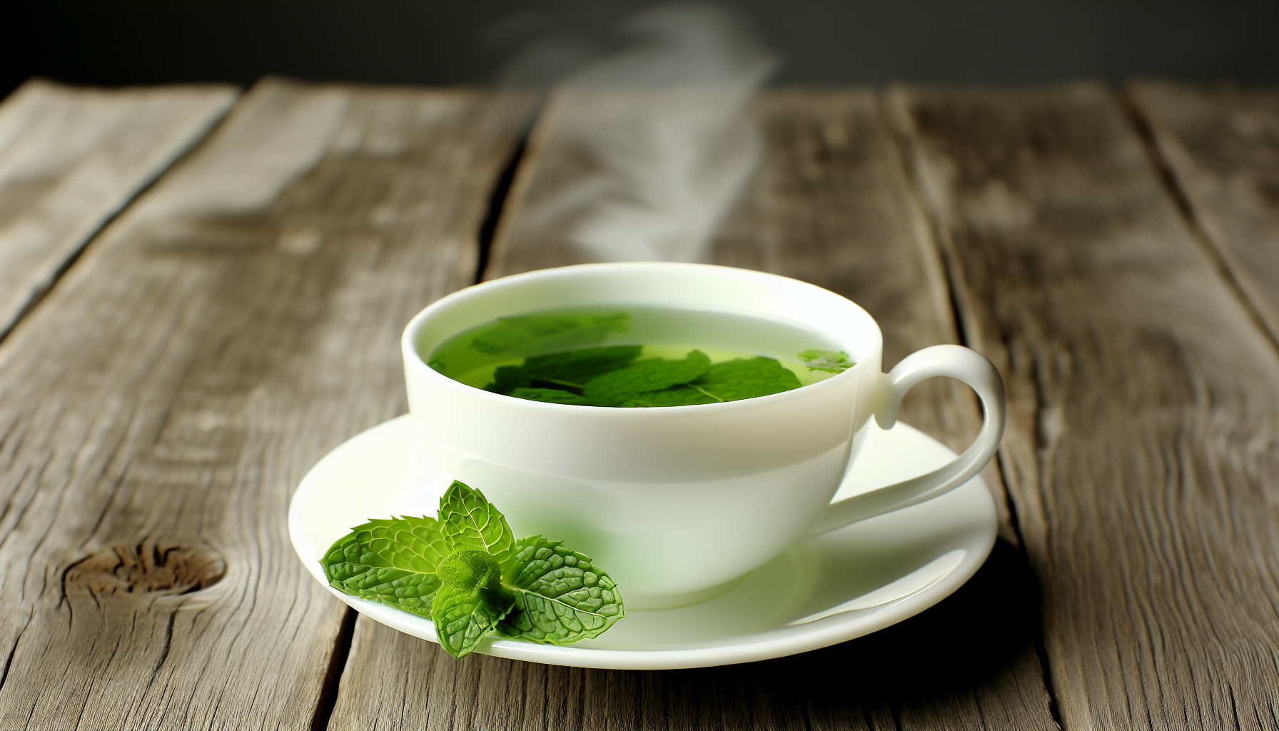 Refreshing peppermint tea for menstrual cramps