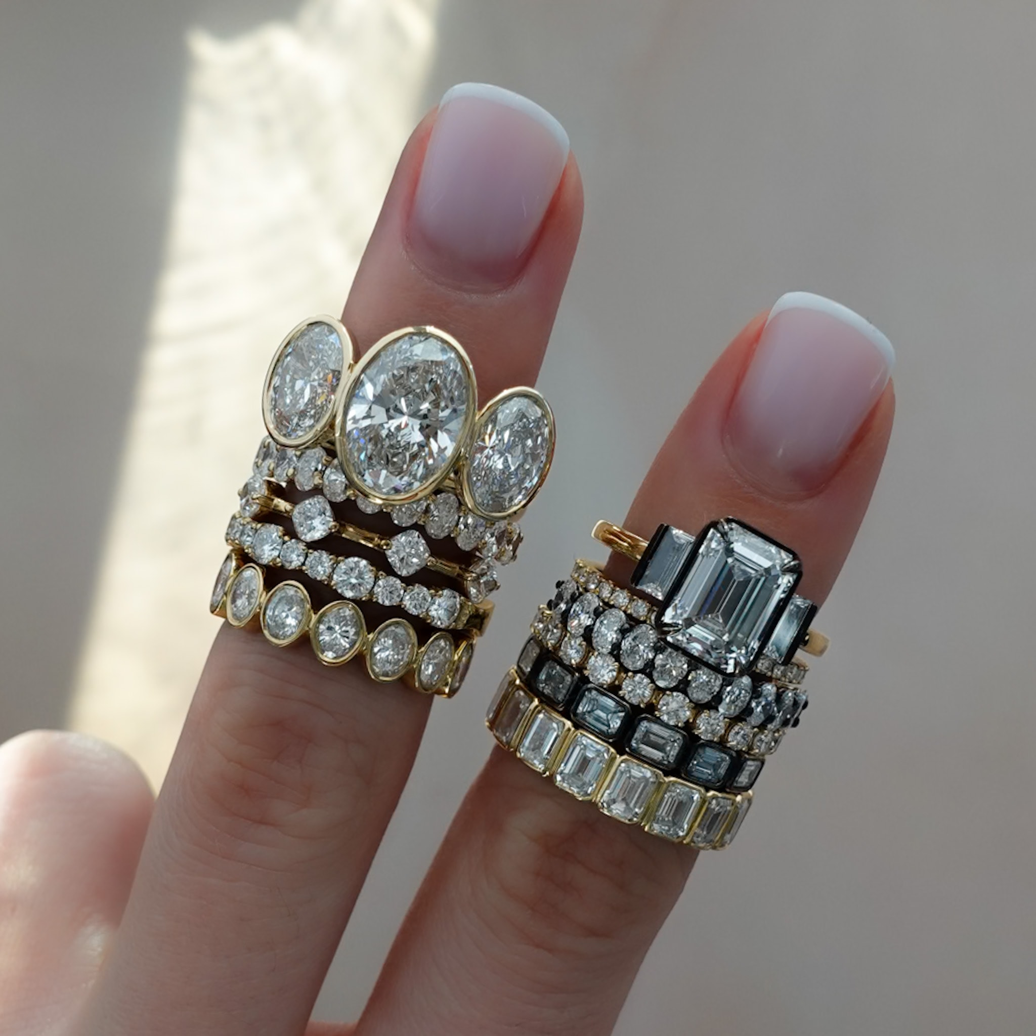GOODSTONE Unique ring stacks