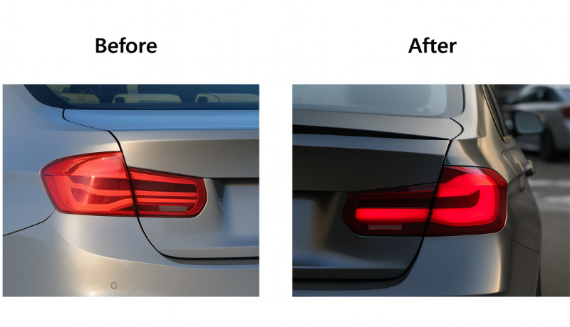 2 cars showing difference of LCi and pre-LCI in terms of price, quality and laws