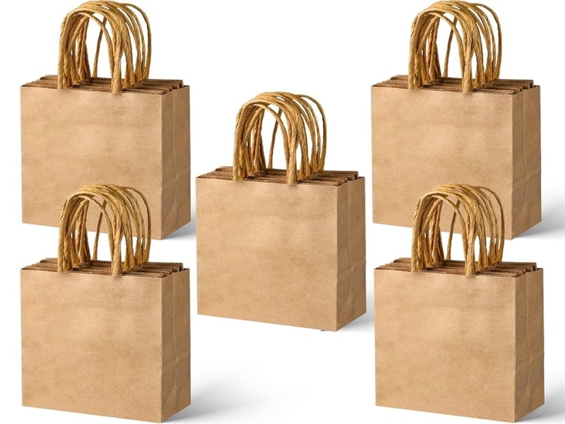 Small Brown Kraft Paper Gift Bags
