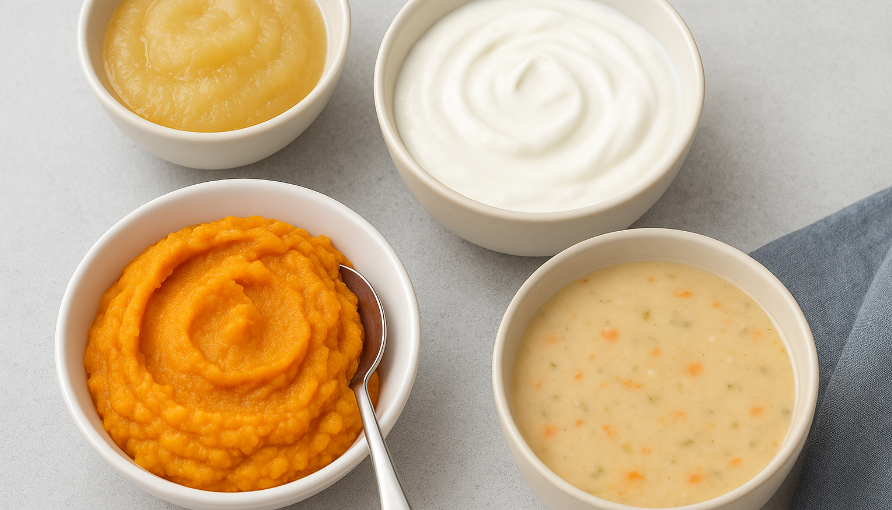 Fire skåler med myk mat som yoghurt, eplemos, puré og suppe – egnet etter tanntrekking, på grå overflate. myk mat etter tanntrekking fjerning av visdomstenner myk mat første dagene skylle munnen kontakte tannlegen dry socket første 24 mat skyll munnen 30 minutter spise tanntrekking irritere såret unngå første munnen bør dag 10 dager myk bruk smerter tannlegen visdomstenner mer litt tannen området såret visdomstann trekking fjerning normalt fast viktig tygge smertestillende timene dagene smerte dager hevelse 1 2 ofte timer andre komplikasjoner spiser matvarer tilbake vanlig minutter dersom drikke tann forsiktig vanlige 2 3 blodproppen varme svelge minst kroppen infeksjon tidlig lenge tid yoghurt igjen forårsake irritere får smerten gro tannlege skyll trenger kald riktig